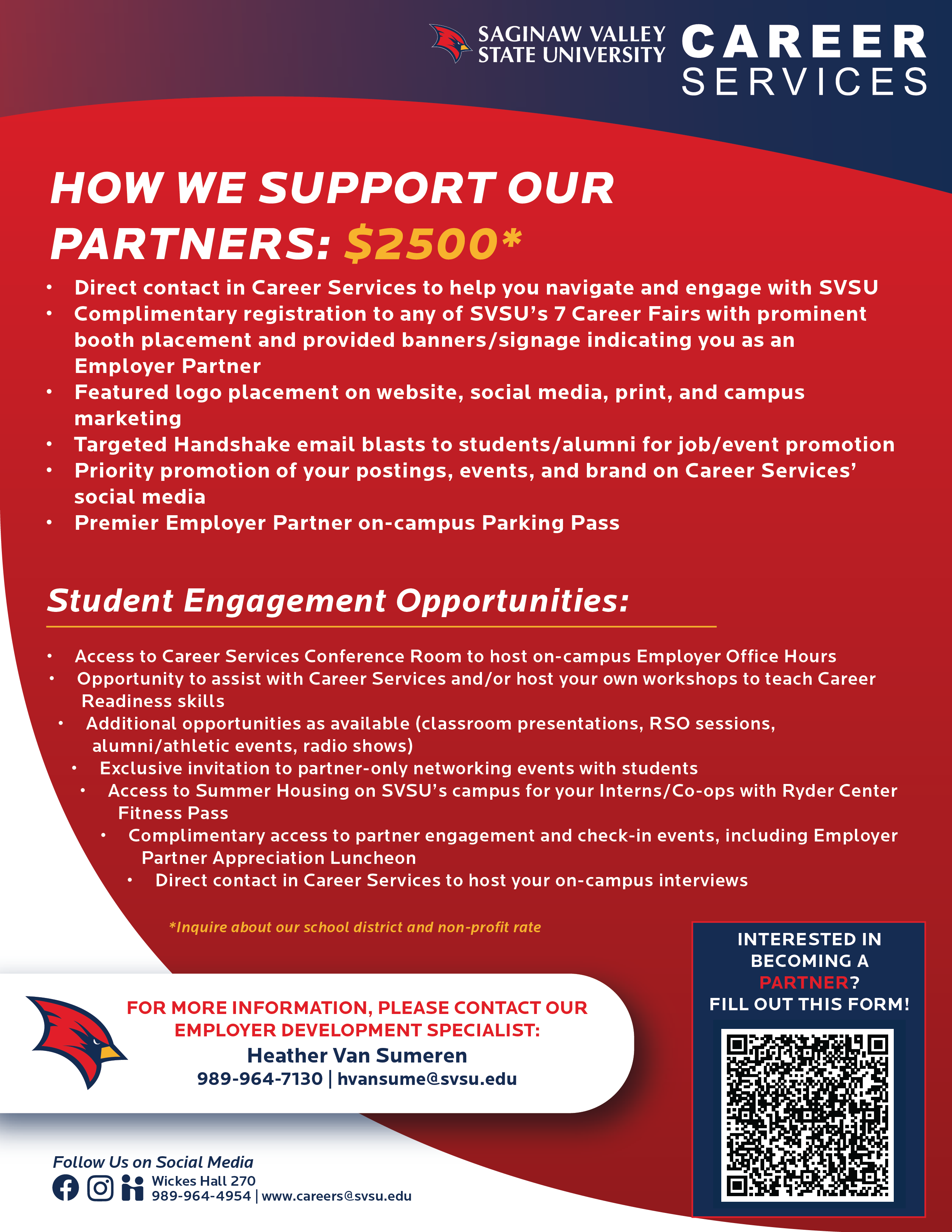 Employer partnership flyer alternate page
